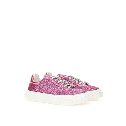 Fuchsia Leather Sneaker