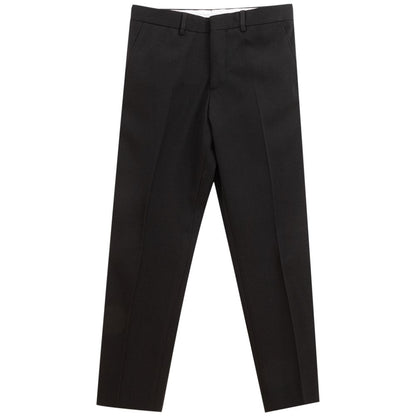 Elegant Wool Black Trousers for Men