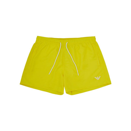 Sun-Kissed Yellow Swim Shorts for Men