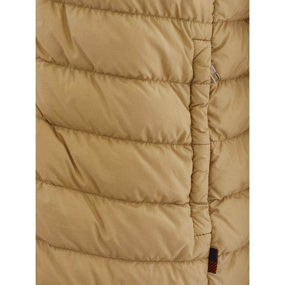 Beige Polyamide Designer Jacket