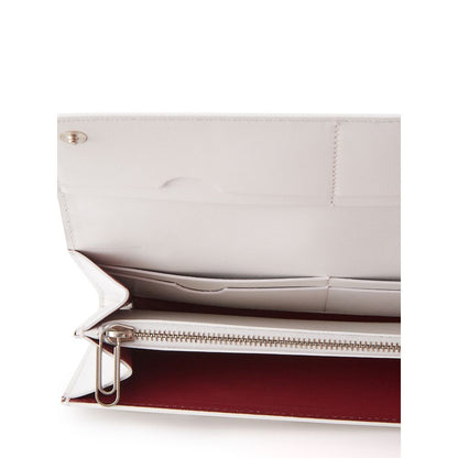 Sleek White Leather Wallet for the Style-Savvy