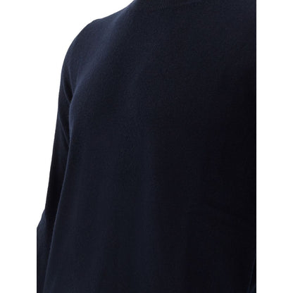 Elegant Blue Wool Sweater for Men