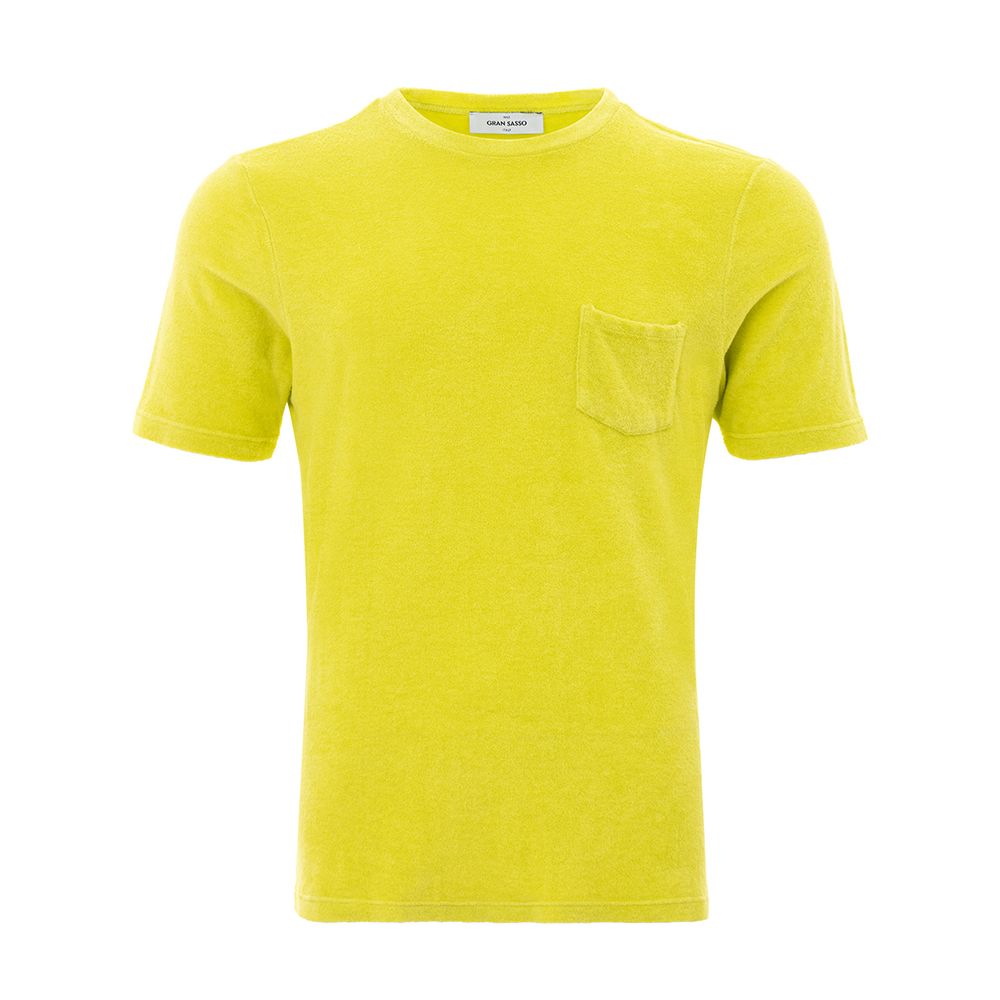 Sunshine Yellow Cotton Tee for Men