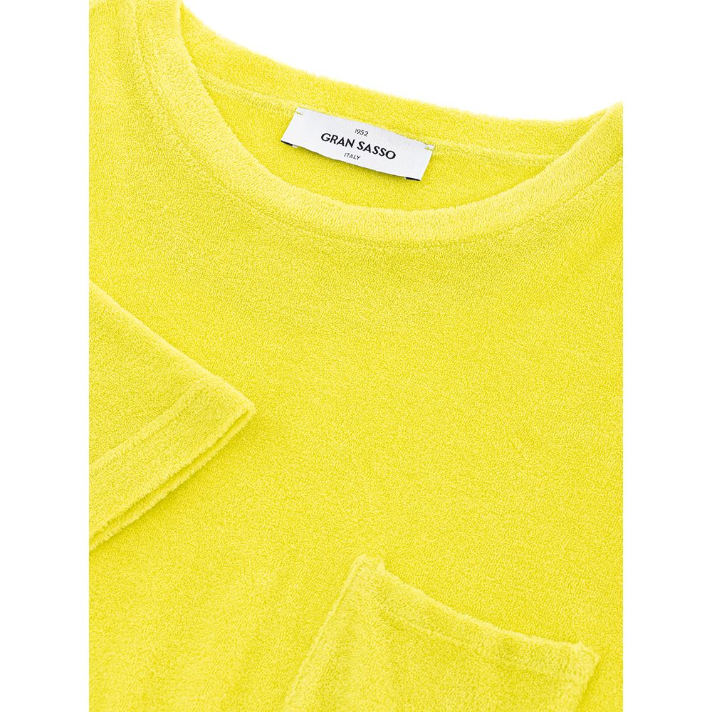 Sunshine Yellow Cotton Tee for Men