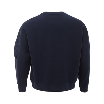 Sleek Cotton Blue Sweater for Stylish Men