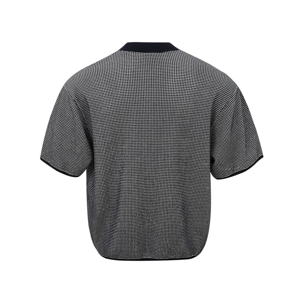 Sleek Blue Cotton Tee for Men