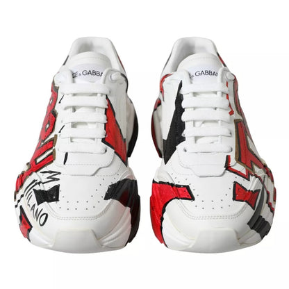 White Daymaster Hand Painted Sneakers Shoes