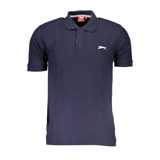 Blue Cotton Polo Shirt