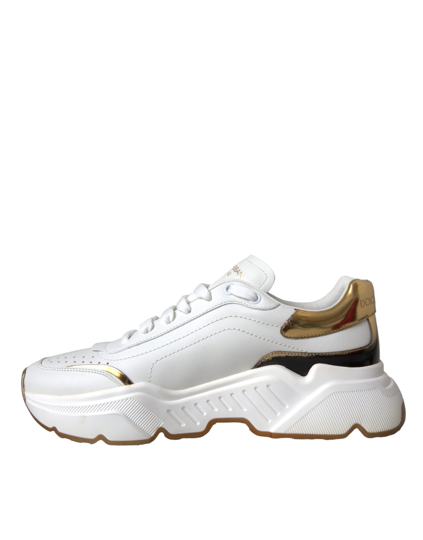 White Gold DAYMASTER Leather Sneakers Men Shoes