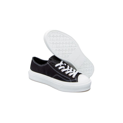 Black Cotton Sneaker