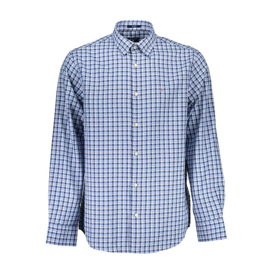 Light Blue Cotton Men Shirt