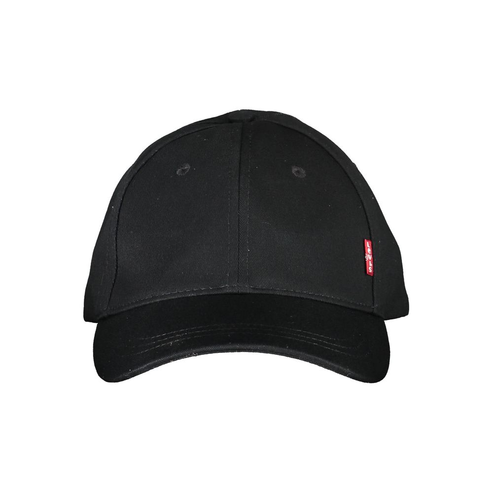 Black Cotton Men Cap