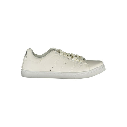 White Polyester Sneaker