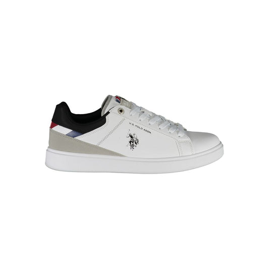 White Polyethylene Men Sneaker