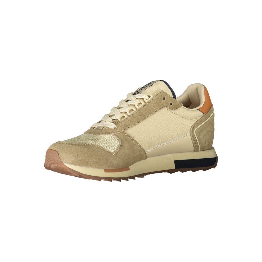 Beige Polyester Sneaker