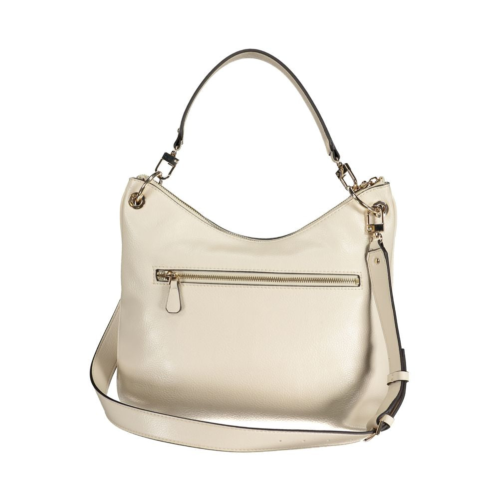 Beige Polyethylene Handbag