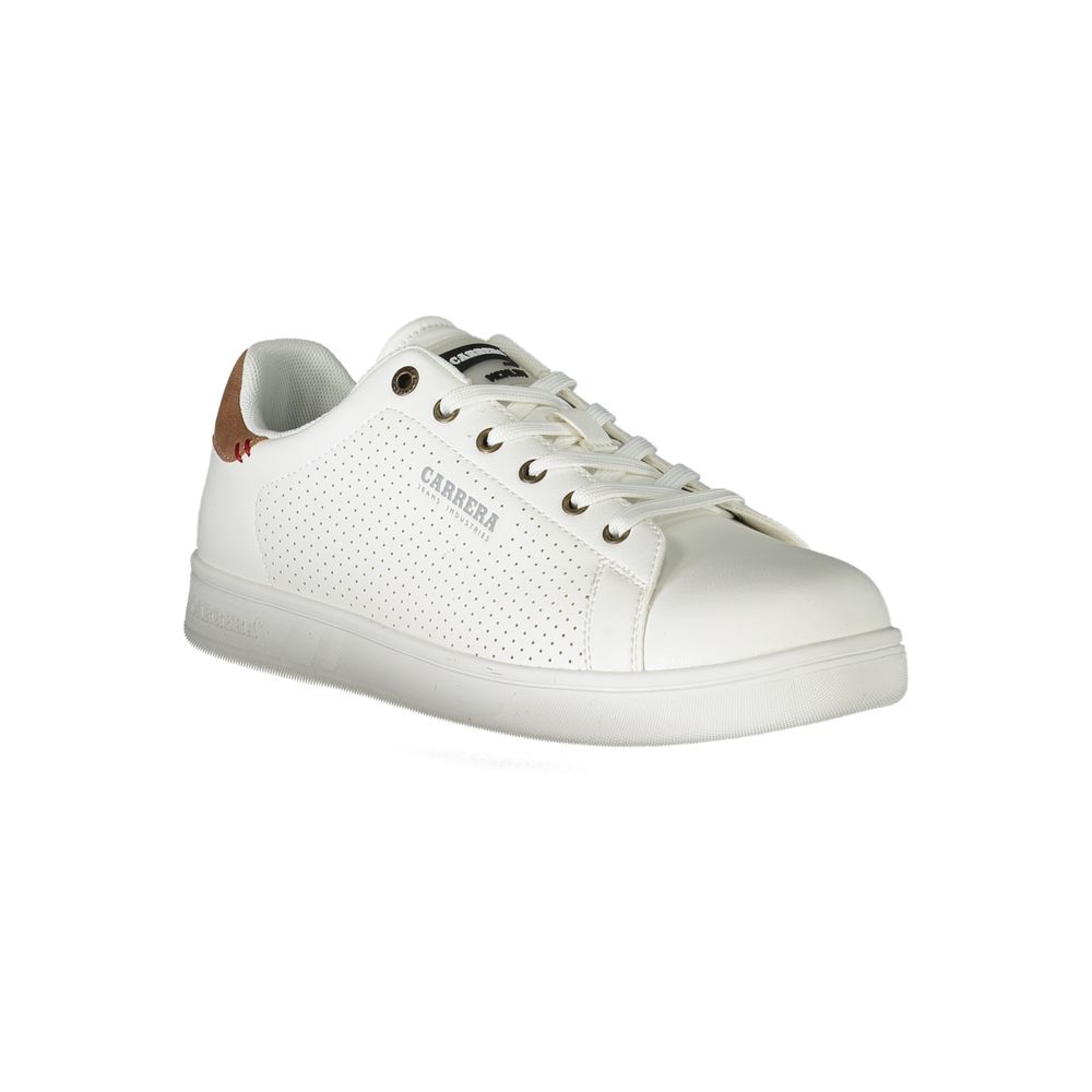 White Polyester Sneaker