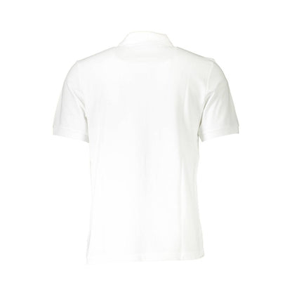 White Cotton Men Polo Shirt