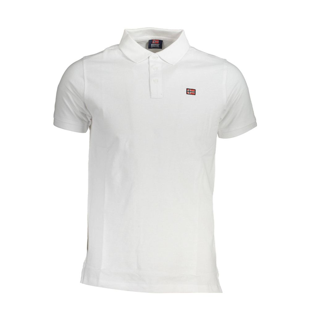 White Cotton Polo Shirt