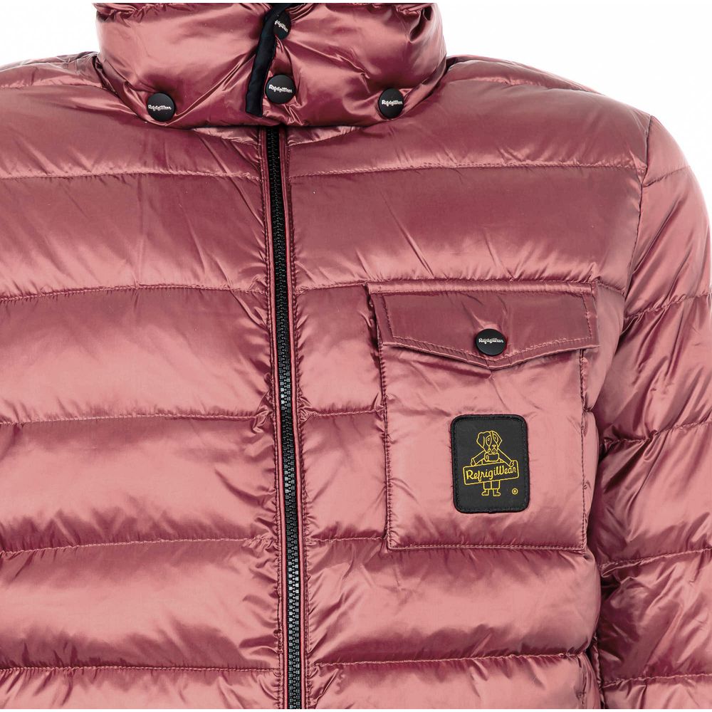 Elegant Pink Hooded Jacket with Zip Pockets