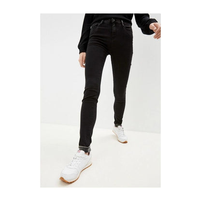 Black Cotton Women Jeans