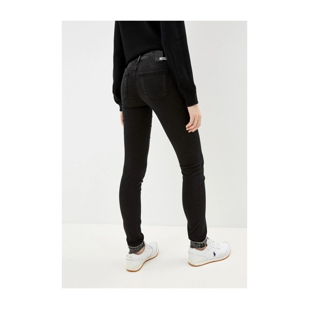 Black Cotton Women Jeans