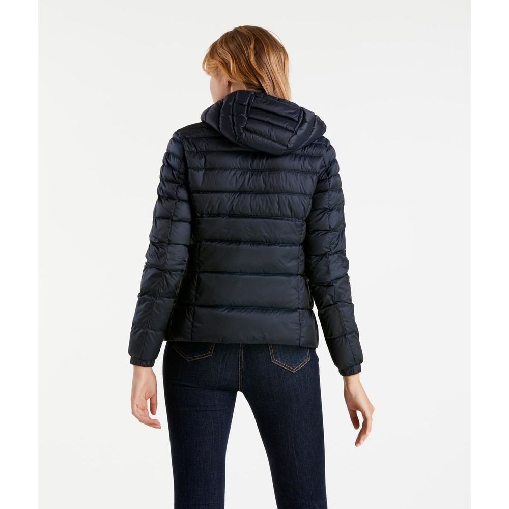 Dark Blue Polyester Women's Jacket