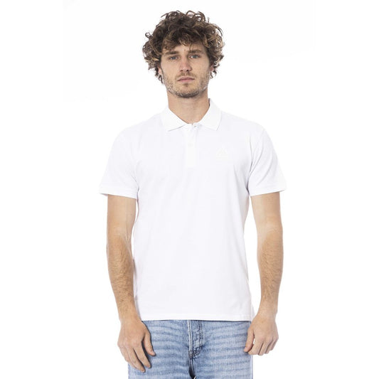 White Cotton Men Polo