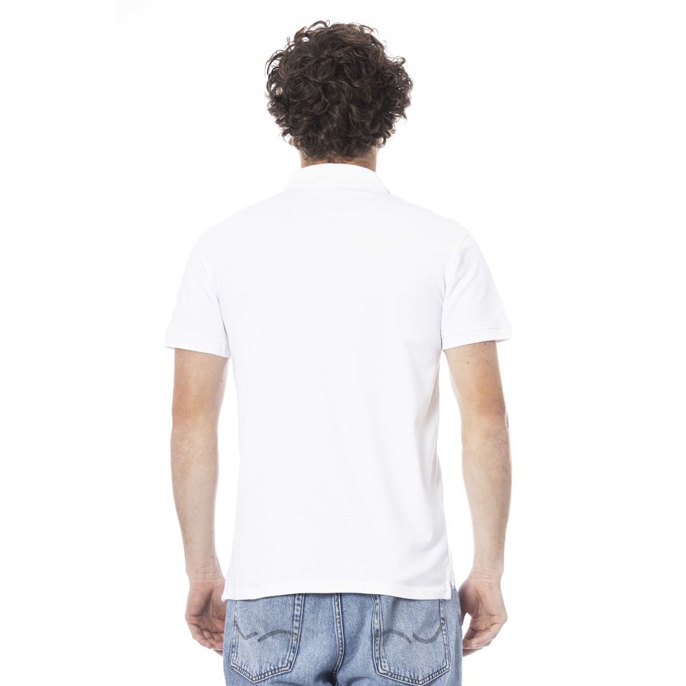 White Cotton Men Polo