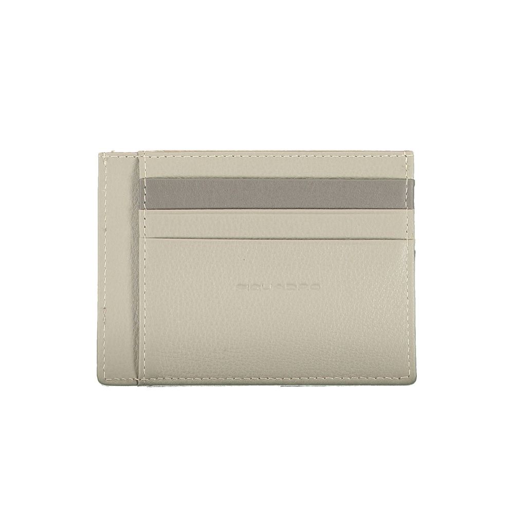 Gray Leather Men Wallet