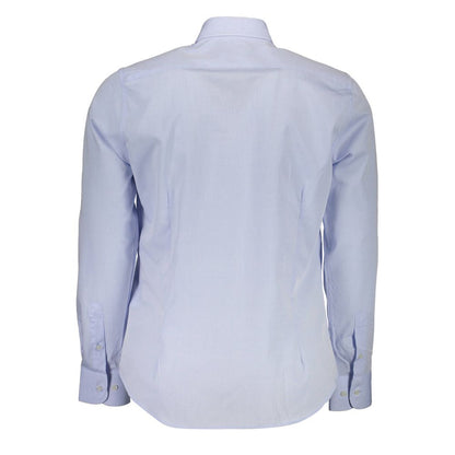 "Light Blue Cotton Men Shirt"