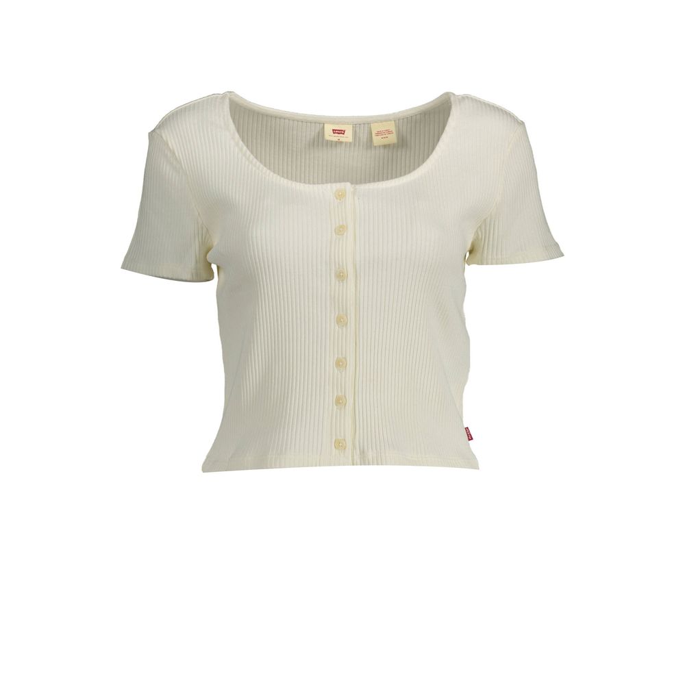 White Cotton Women Top