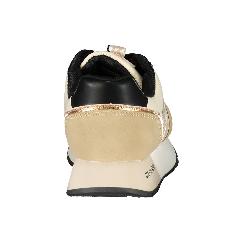 Beige Polyester Women Sneaker