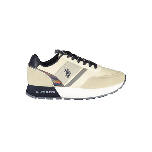 Beige Polyester Women Sneaker