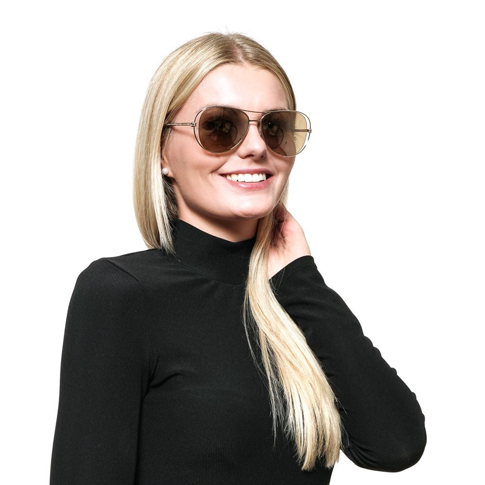 Lunettes de soleil femme dorées