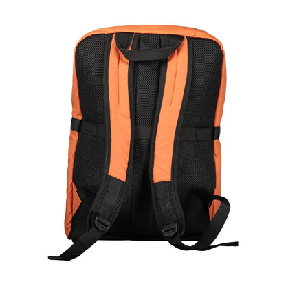 Orange Polyester Backpack