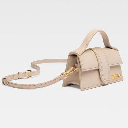 Beige Leather Crossbody Bag