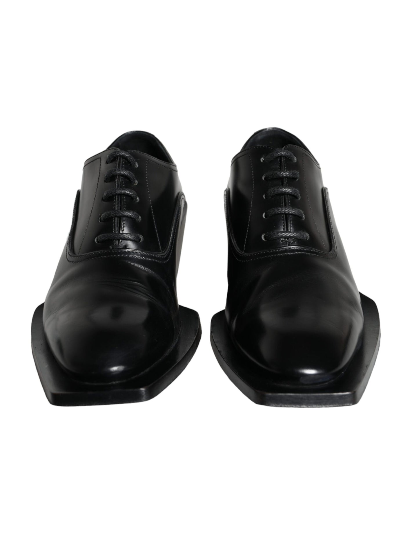 Black Calfskin Leather Derby Dress Men Shoes