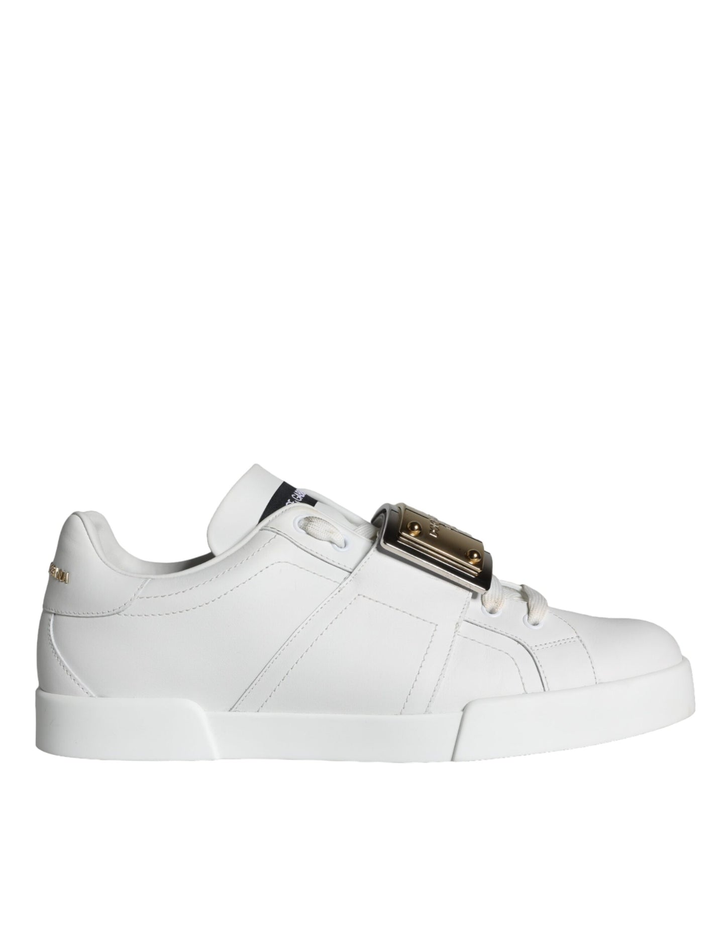 White Portofino Logo Plaque Sneakers Shoes