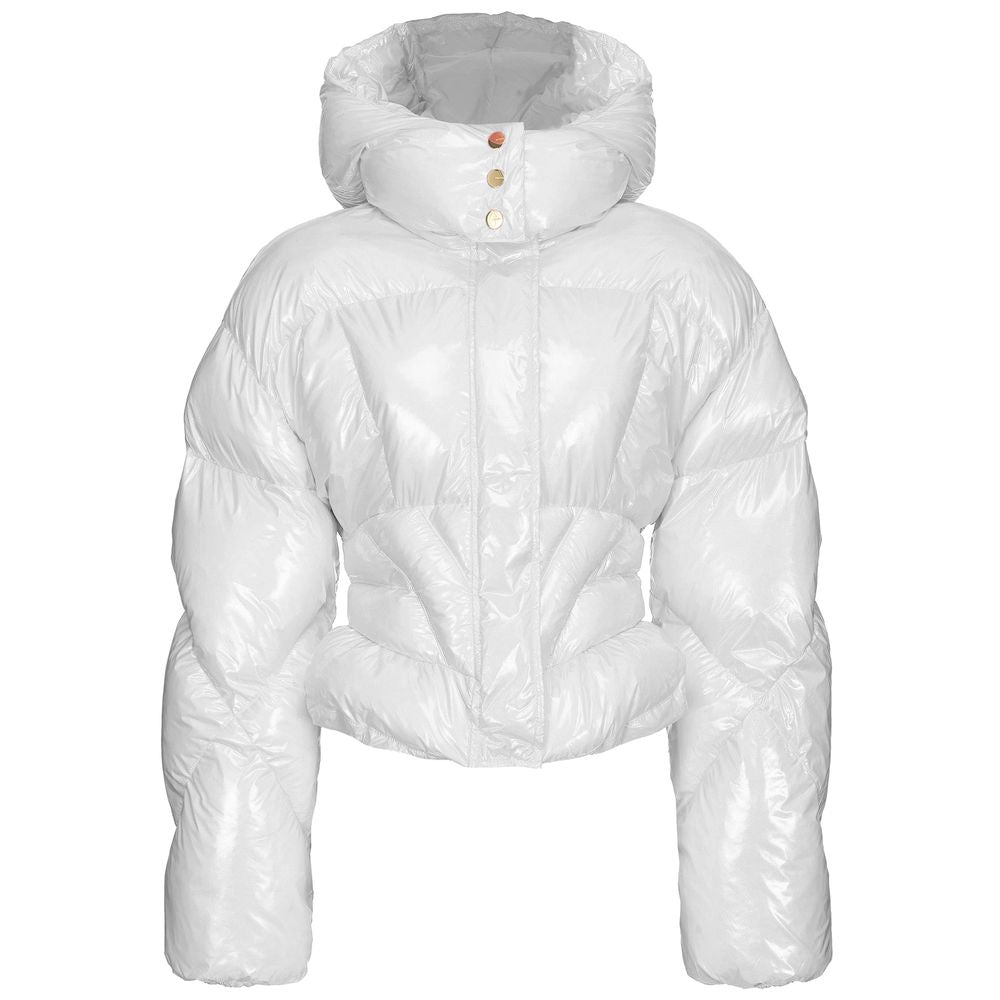 White Nylon Jackets & Coat