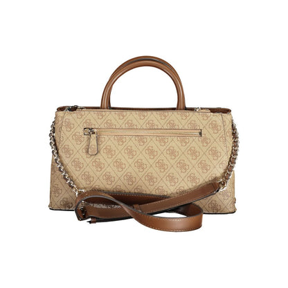 Beige Polyethylene Handbag