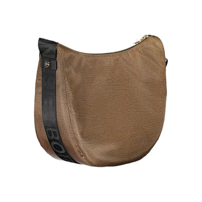 Brown Polyester Handbag