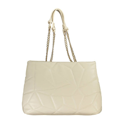 Beige Polyethylene Handbag