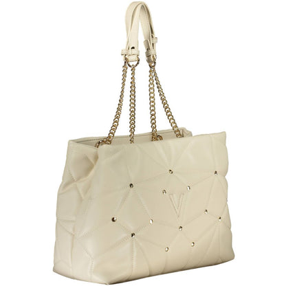 Beige Polyethylene Handbag