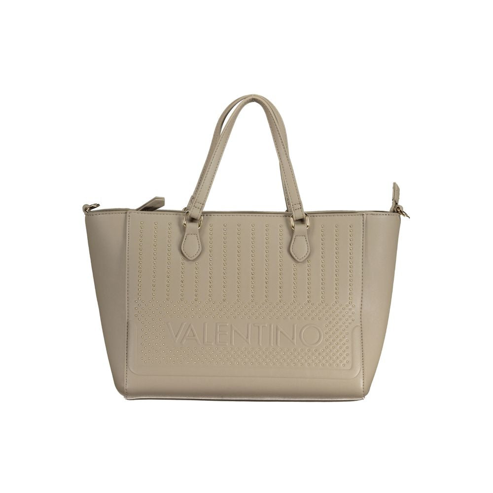 Beige Polyethylene Handbag