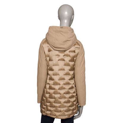 Beige Polyester Women Jacket