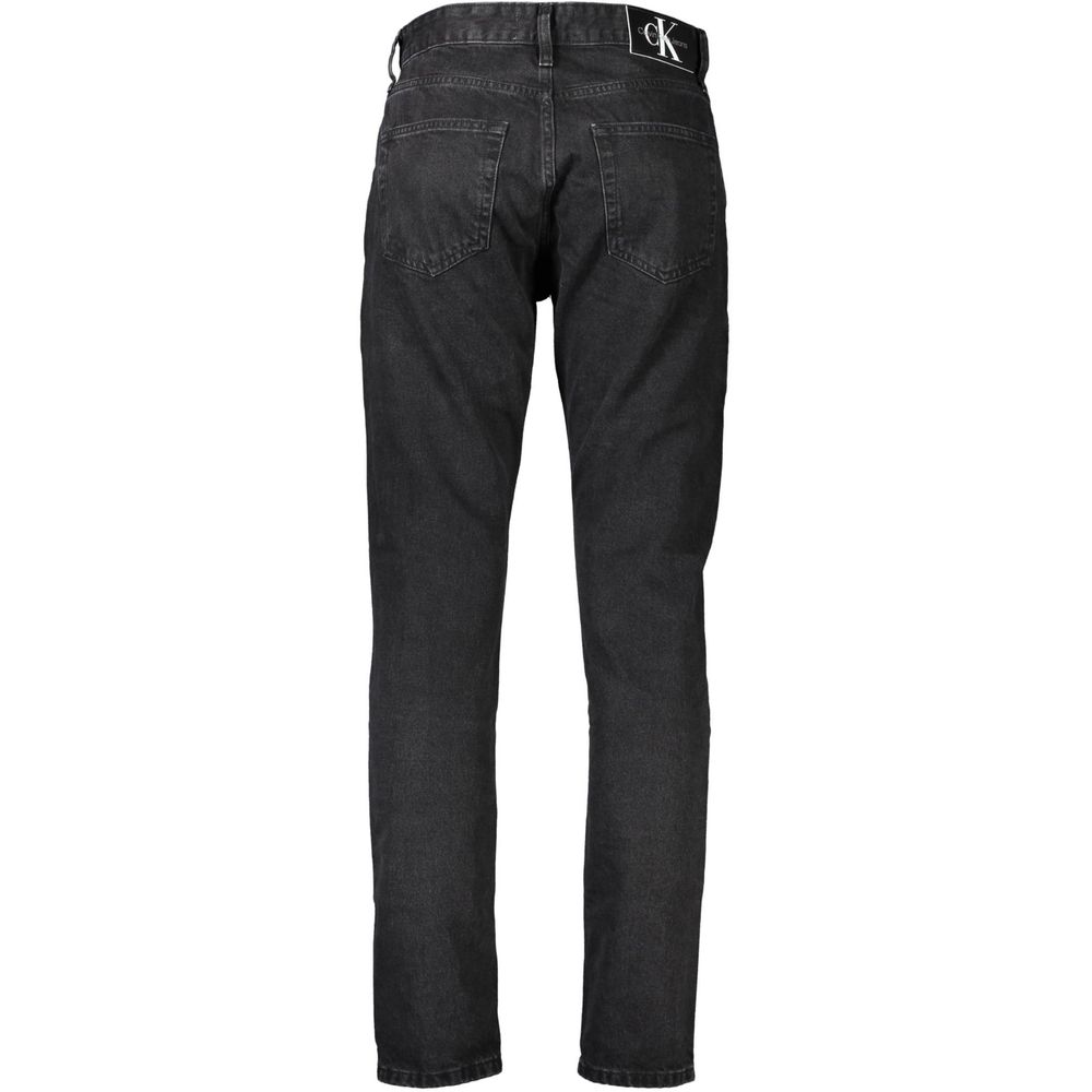 Black Cotton Jeans & Pant