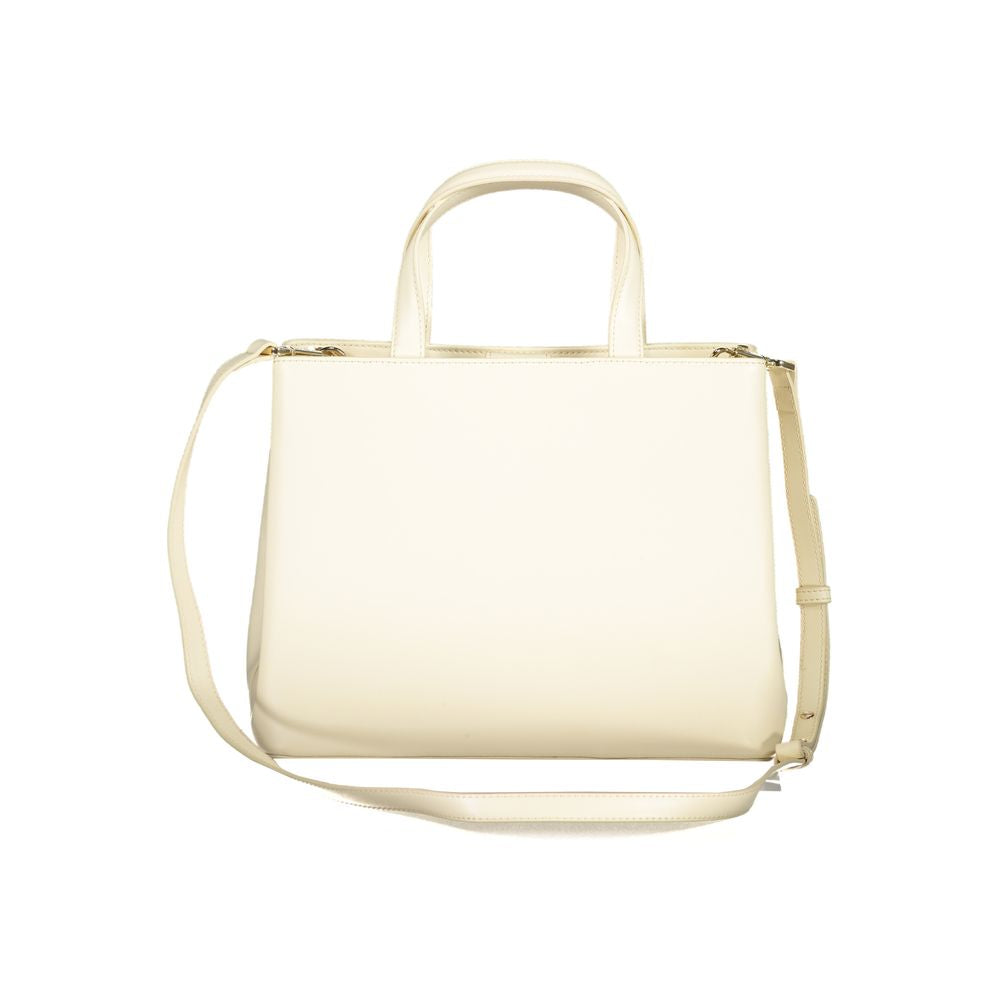 Beige Polyethylene Handbag