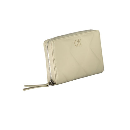 Beige Polyester Wallet