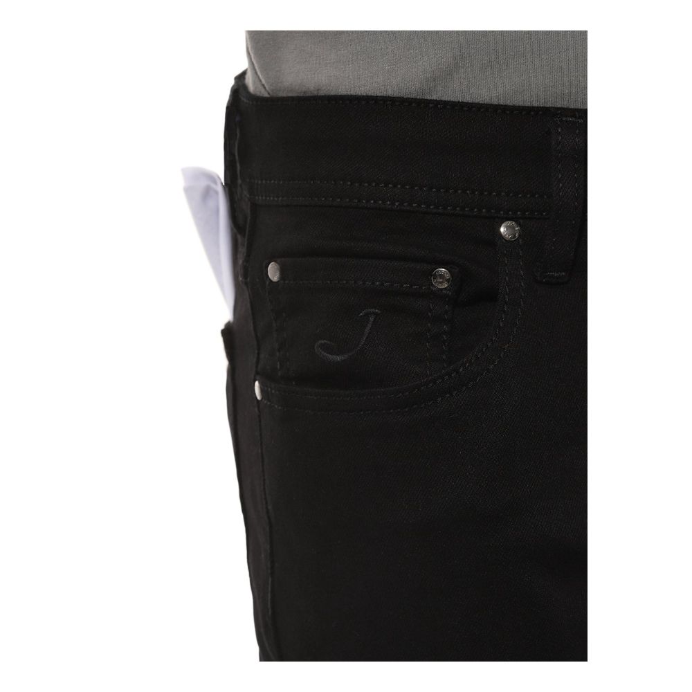 Black Cotton Jeans & Pant